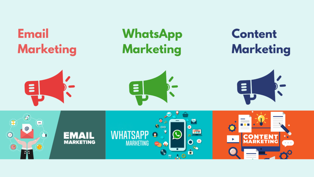 Email, WhatsApp And Content Marketing